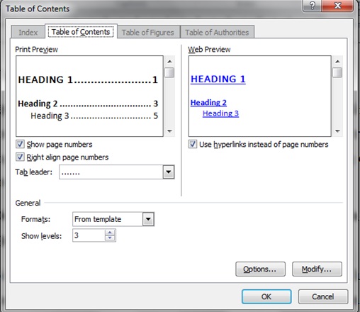 tao muc luc tu dong tren word 10