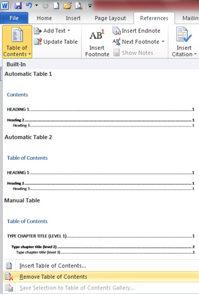 tao muc luc tu dong tren word 11