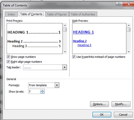 tao muc luc tu dong tren word 6