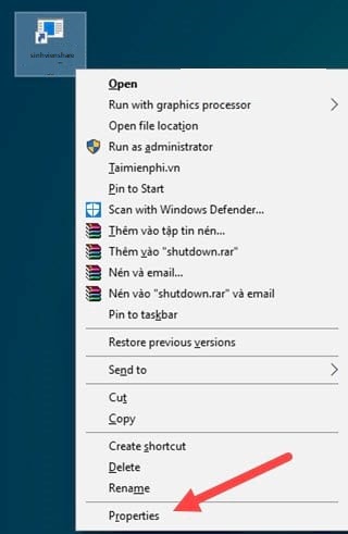 tao shortcut shutdown tren windows 10 3