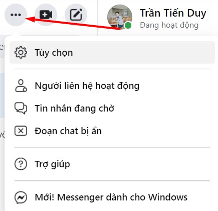 Ảnh minh hoạ: tắt âm thanh Messenger trên máy tính 2