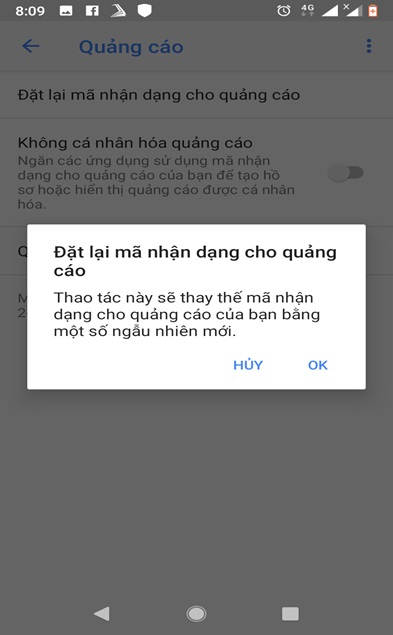 tat quang cao google tren Android 5