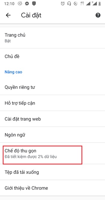 tat quang cao google tren Android 8