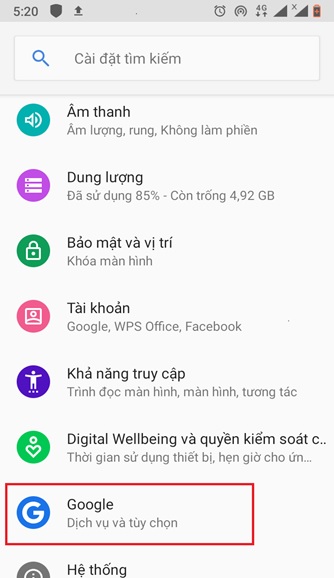 tat quang cao google tren Android