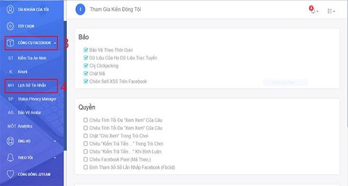 tim tin nhan cu tren facebook theo ngay 15