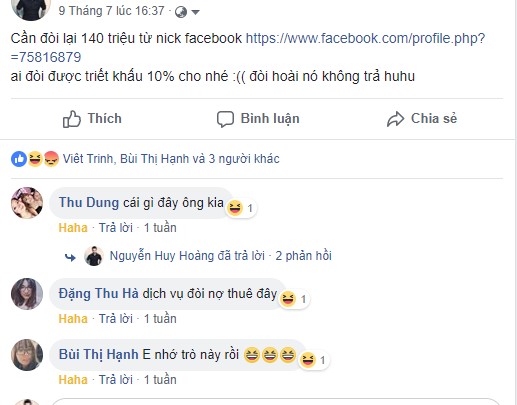 troll ban be tren facebook