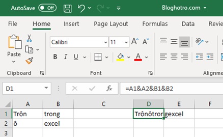 tron o trong excel 13