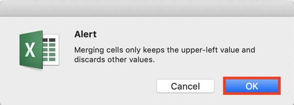 tron o trong excel 2