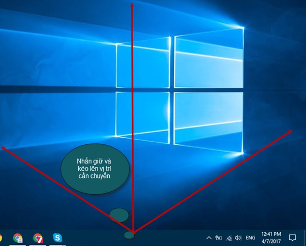 tuy chinh thanh taskbar nam doc 1
