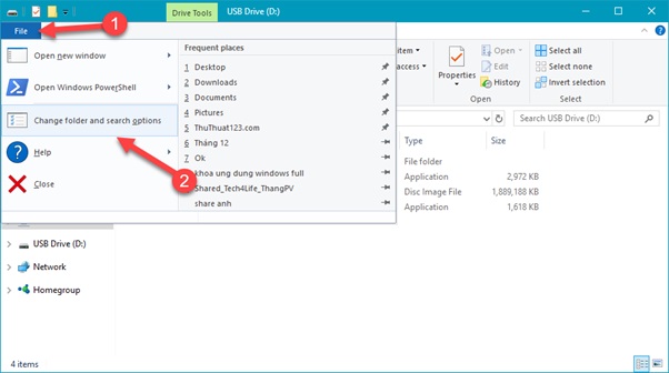 usb khong hien thi file 1