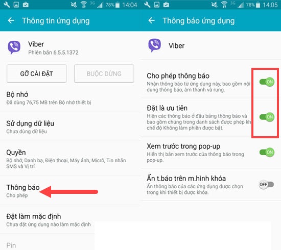 Ảnh minh hoạ: viber không hiện thông báo 1