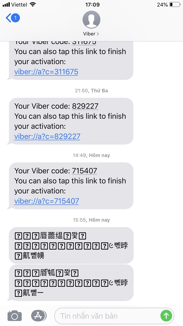 Ảnh minh hoạ: Viber không nhận được tin nhắn 1