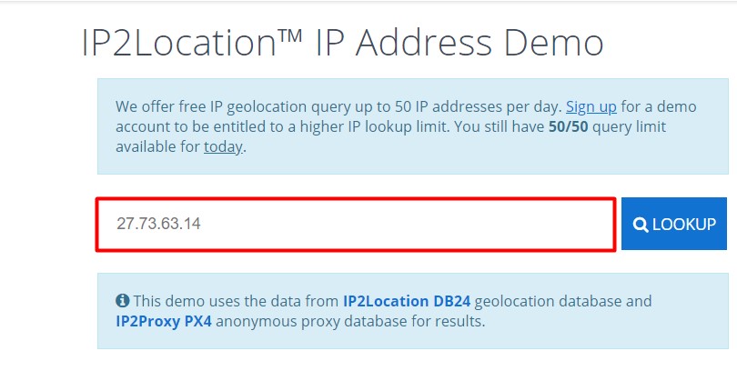Ảnh minh hoạ: Tìm vị trí người gửi qua email