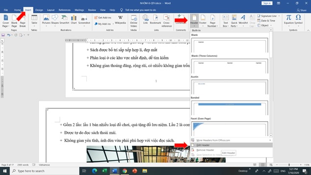 xoa Section trong Word 1