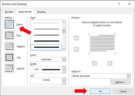 xoa bo khung trong word 6