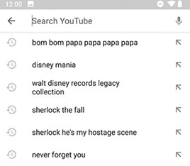 xoa lich su youtube tren dien thoai 2