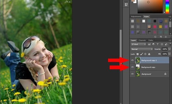 xoa phong bang photoshop 10