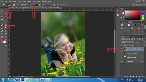 xoa phong bang photoshop 13