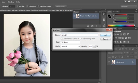 xoa phong bang photoshop 14