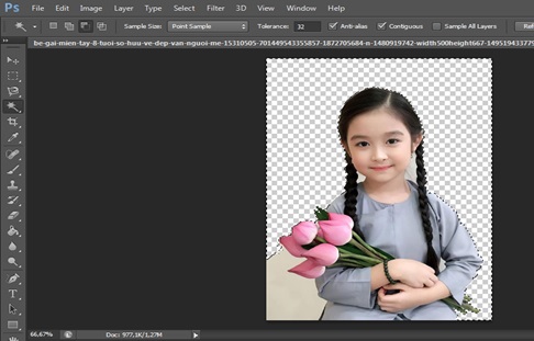 xoa phong bang photoshop 15