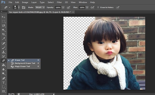 xoa phong bang photoshop 16