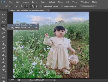 xoa phong bang photoshop 5