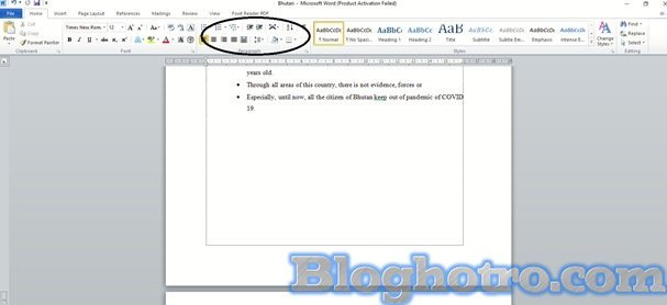 xoa trang trong word 4