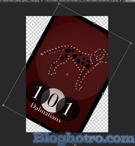 xoay hinh trong photoshop 6