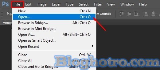 xoay hinh trong photoshop