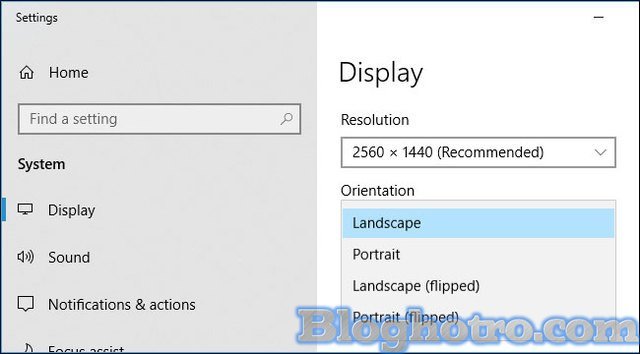 xoay man hinh may tinh dell 1