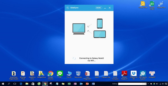 Ảnh minh hoạ: Phần mềm SideSynC (1)