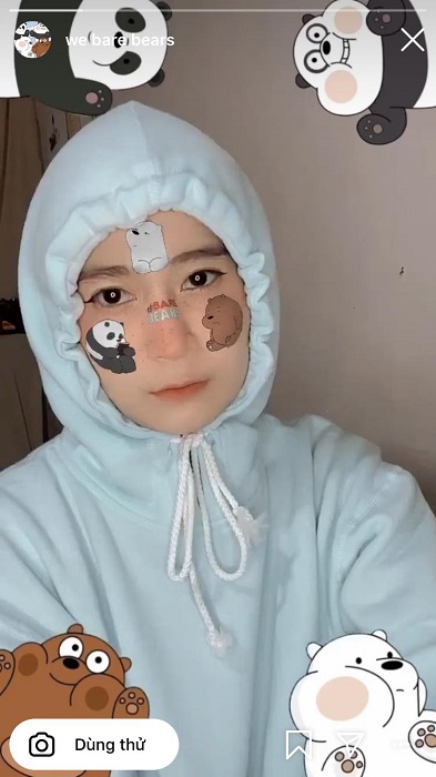 Ảnh minh hoạ: app chụp hình có 3 con gấu trên mặt (7)