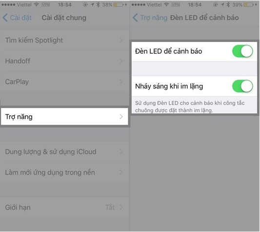 Ảnh minh hoạ: bật đèn flash khi có cuộc gọi đến iphone 12 (2)
