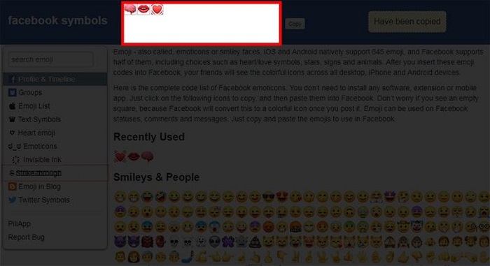 Ảnh minh hoạ: Cách chèn icon vào status Facebook trên máy tính (7)
