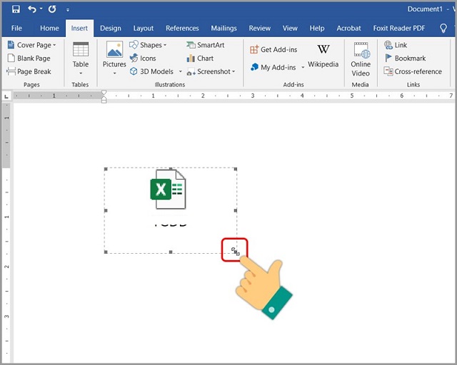 Ảnh minh hoạ: đính kèm file vào trong word (7)