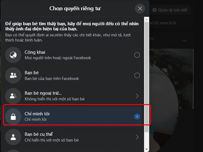 Ảnh minh hoạ: Cách đổi ảnh đại diện Facebook không ai biết (10)