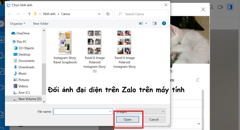 Ảnh minh hoạ: đổi ảnh đại diện zalo (3)