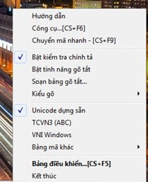 Ảnh minh hoạ: hiển thị Unikey trên Taskbar (5)