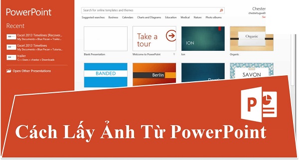 Cách lấy ảnh từ PowerPoint về máy tính