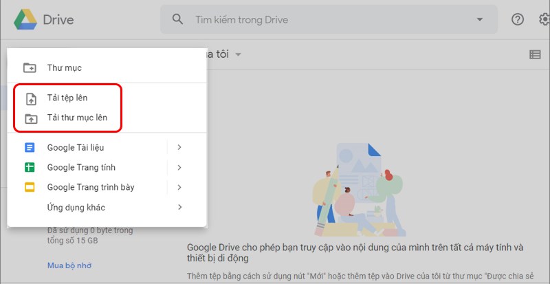 Ảnh minh hoạ: lưu trữ dữ liệu trên Google Drive (3)