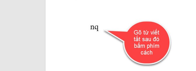 Ảnh minh hoạ: viết tắt trong Word (4)