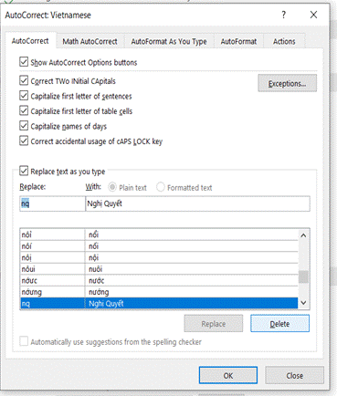 Ảnh minh hoạ: viết tắt trong Word (7)