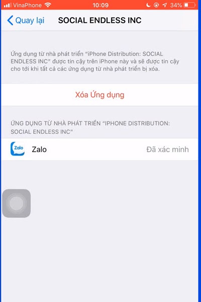 Ảnh minh hoạ: cài đặt 2 Zalo trên Iphone (5)