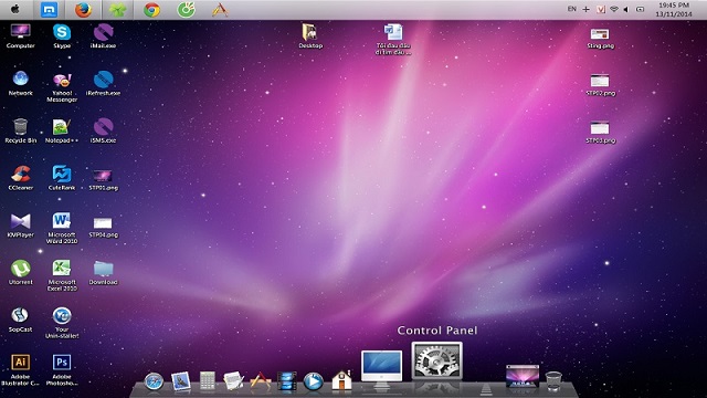 Hướng dẫn cách cài giao diện Mac OS cho Windows 10