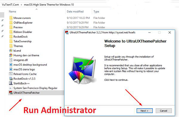 Ảnh minh hoạ: cài giao diện Mac OS cho Win 10 (1)