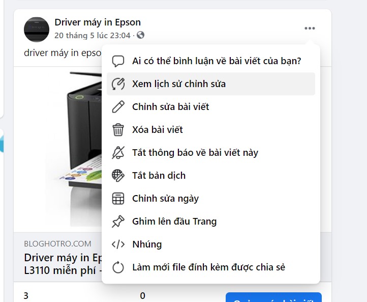 Tính năng giới hạn những người có thể bình luận về bài viết trên facebook