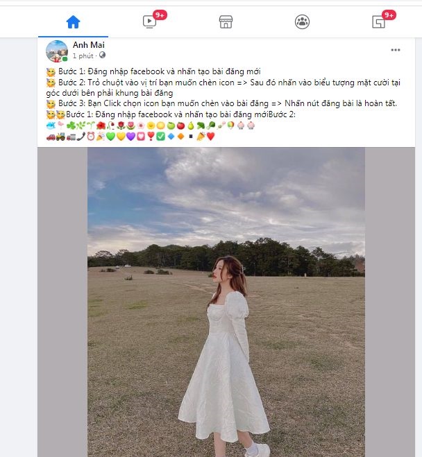 Ảnh minh hoạ: Hướng dẫn cách chèn icon vào status Facebook trên máy tính gây ấn tượng năm 2022