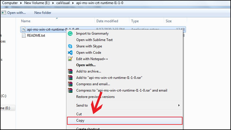 Ảnh minh hoạ: Lỗi api-ms-win-crt-runtime-l1-1-0.dll trên Windows 10/8/7 (9)
