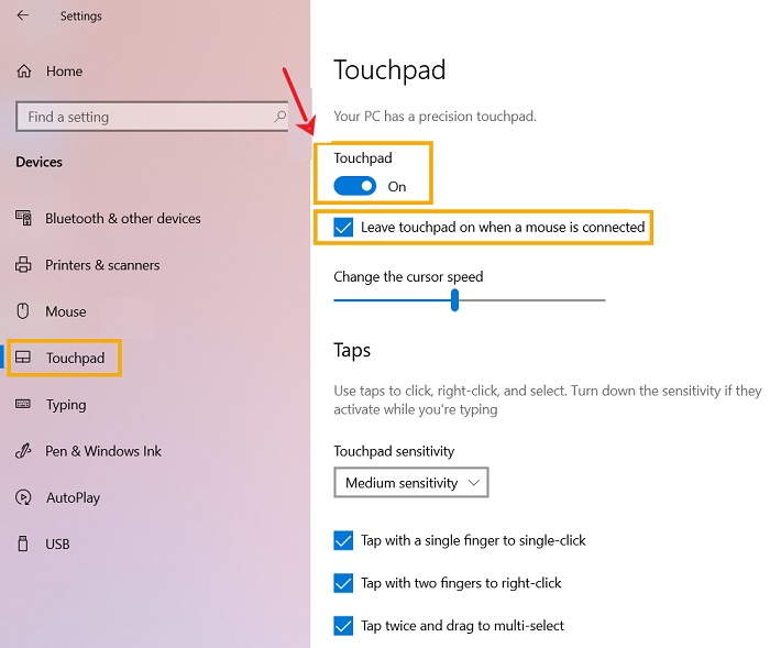 Ảnh minh hoạ: lỗi touchpad Asus không sử dụng được (1)