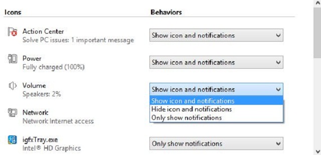 Ảnh minh hoạ: mất icon trên taskbar win 7 (2)